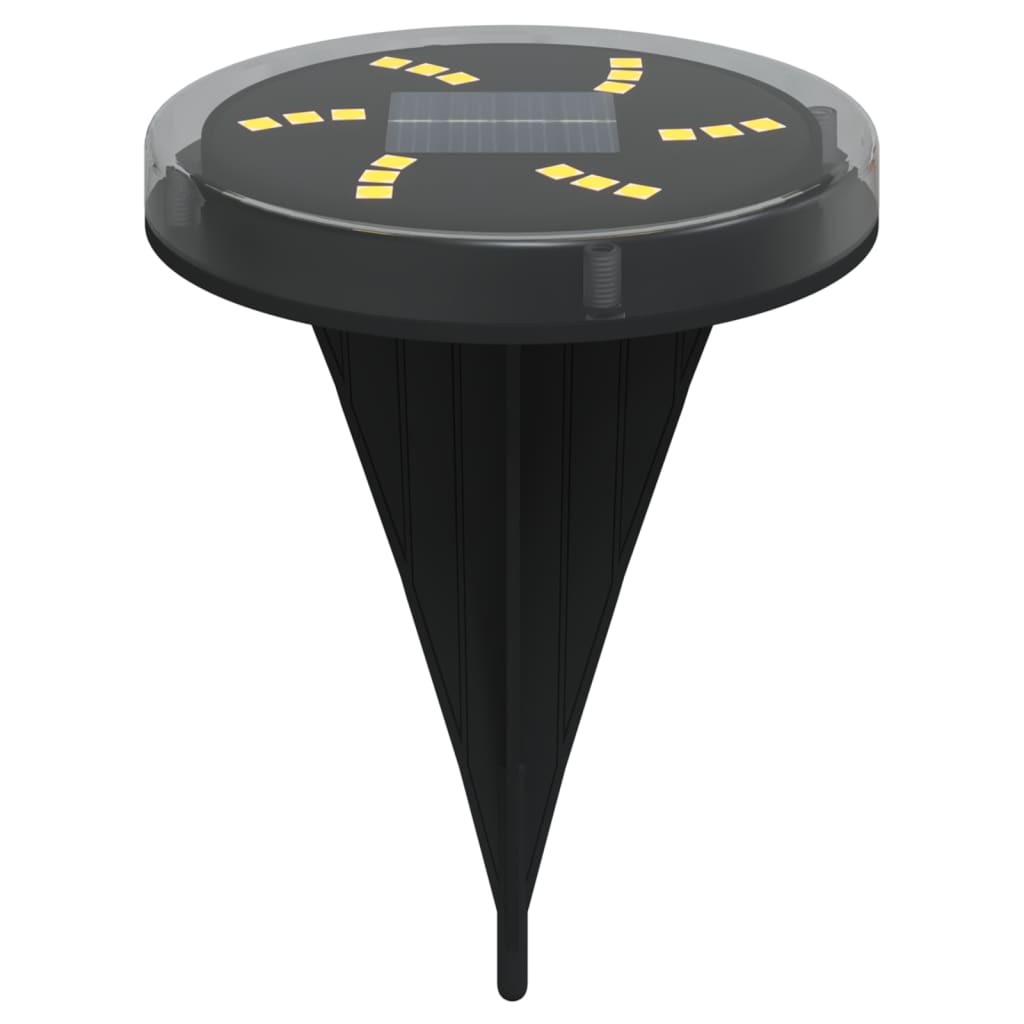 Vidaxl Lampade di terra 4 ST Solar con spille da terra Bianco caldo