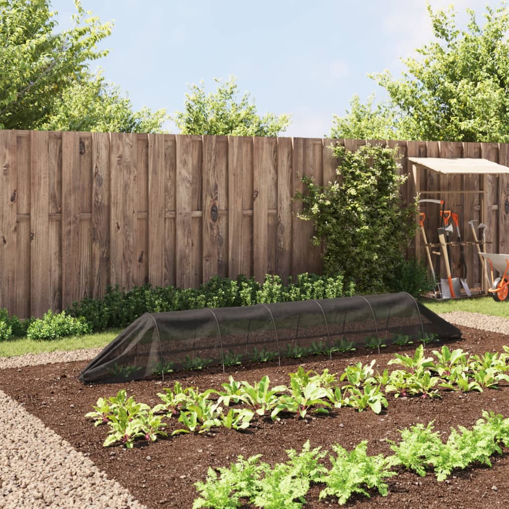 Vidaxl Grow Tunnel 300x50x48,5 cm in acciaio e polietilene nero