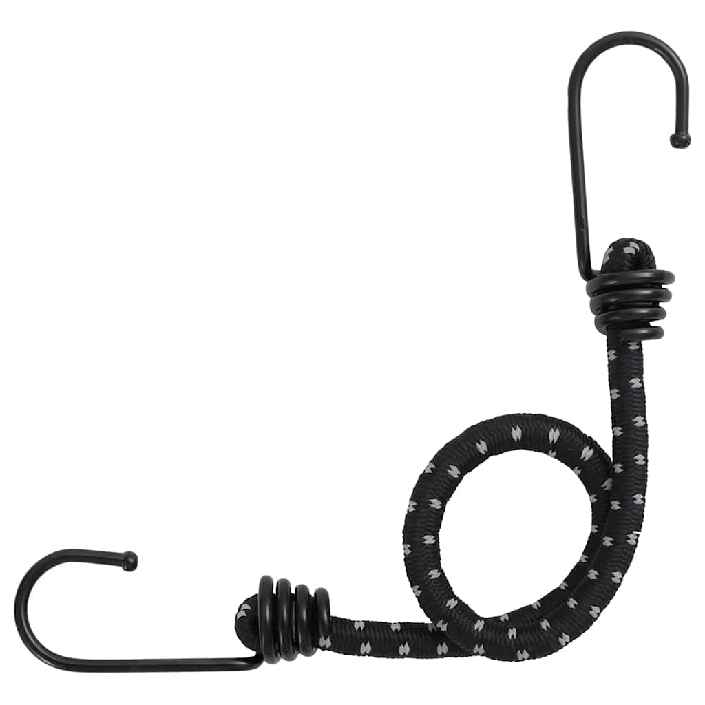 Vidaxl Spanelastics con strisce riflettenti e ganci 50 pezzi 38 cm