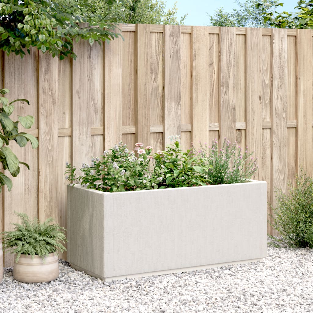 Vidaxl plantenbak 80x36x35 cm polypropeen wit