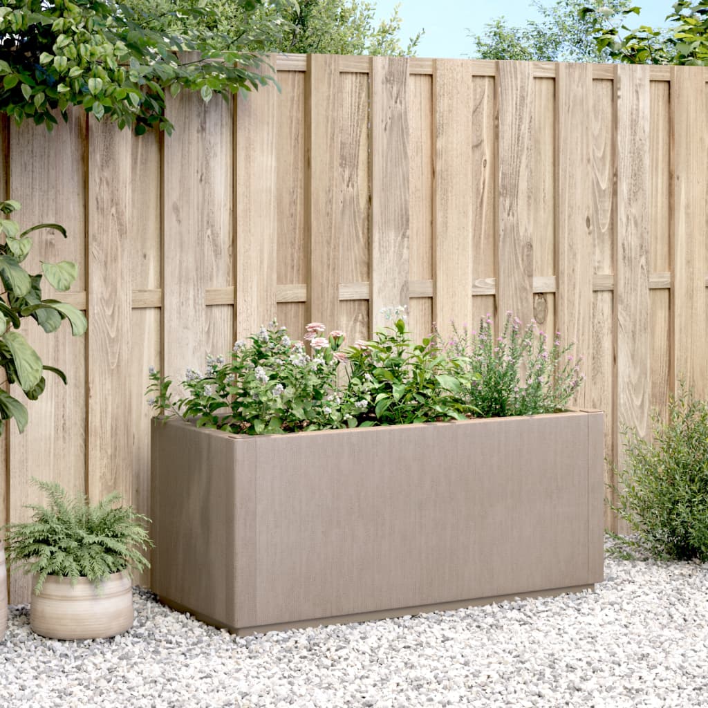 Vidaxl Planning Box 80x36x35 cm Polypropene Light Brown