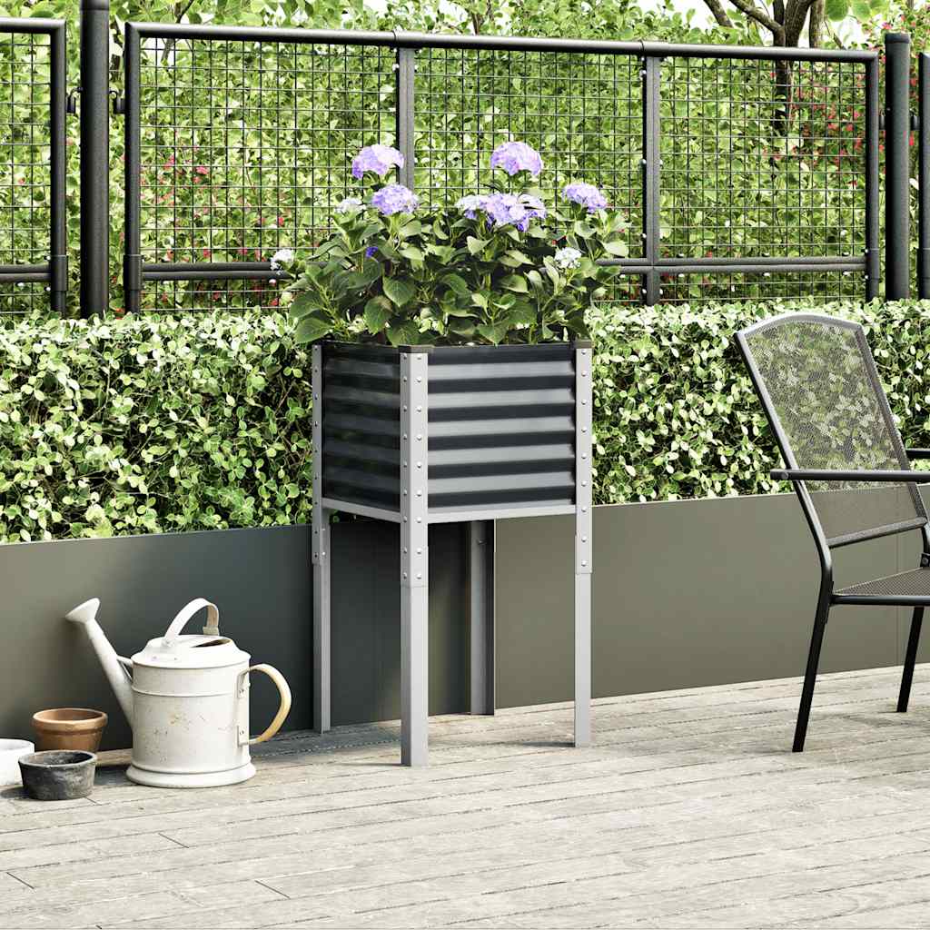 Vidaxl Planning Box 45x45x88 cm de acero antracita