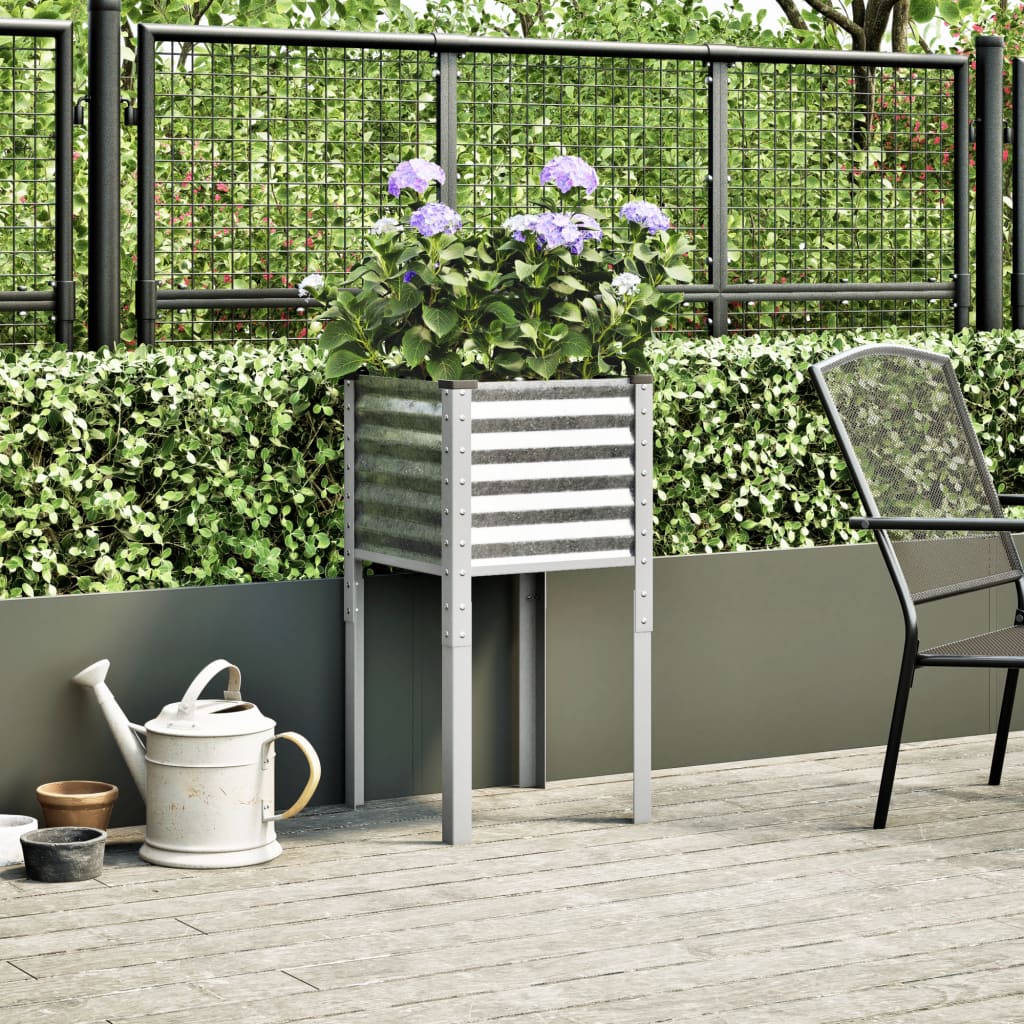 Vidaxl Planning Box 45x45x88 cm de acero galvanizado