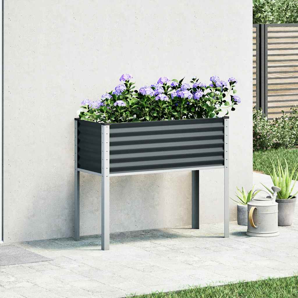 Vidaxl Planning Box 100x41x90 cm in acciaio antracite