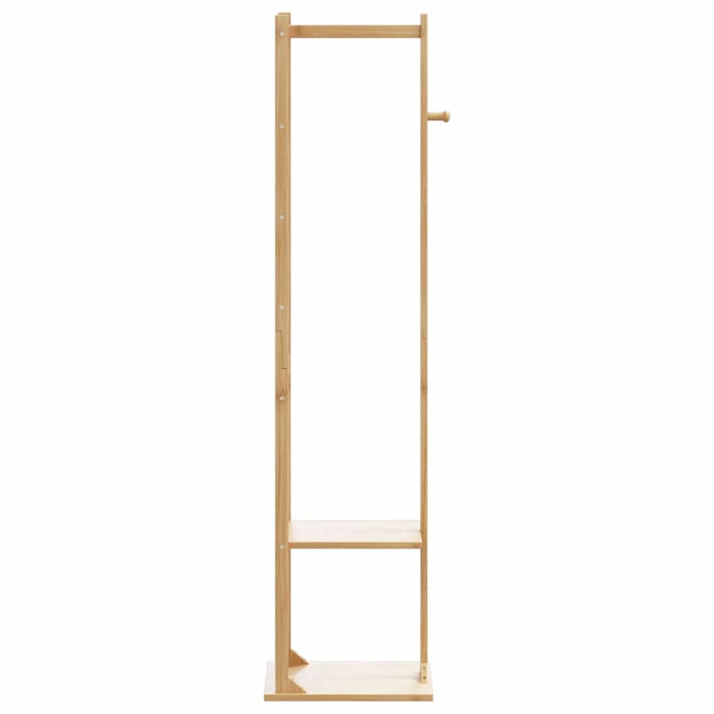 Rastrellino vidaxl con ganci e ripiani 38.5x30x156 cm bambù