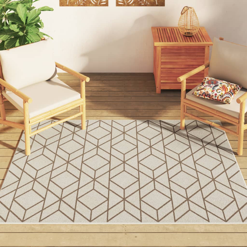 Alfombra Vidaxl para el interior fuera de la potencia baja de 120x180 cm de multicolor