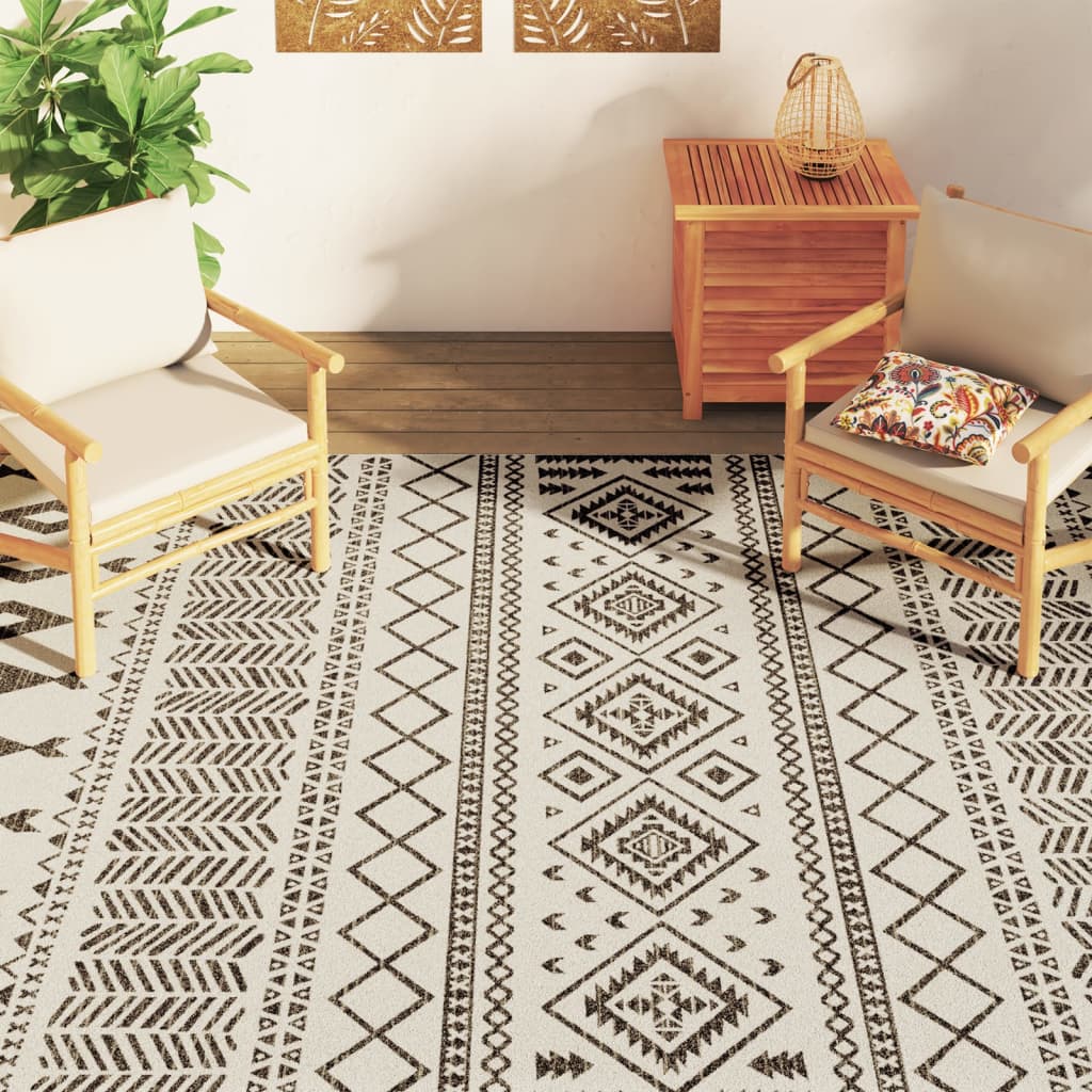 Tappeto Vidaxl per interno al di fuori di basso -pole 190x300 cm multilorato