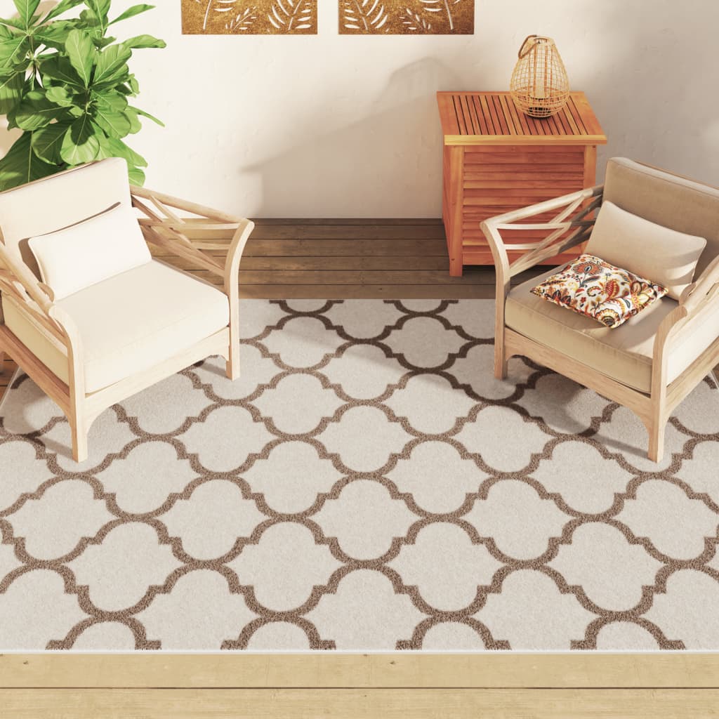 Tappeto Vidaxl per interno al di fuori di basso -pole 190x300 cm multilorato
