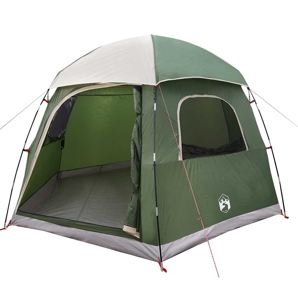 Tenda familiare VidaXL igloo 6 posti verde impermeabile