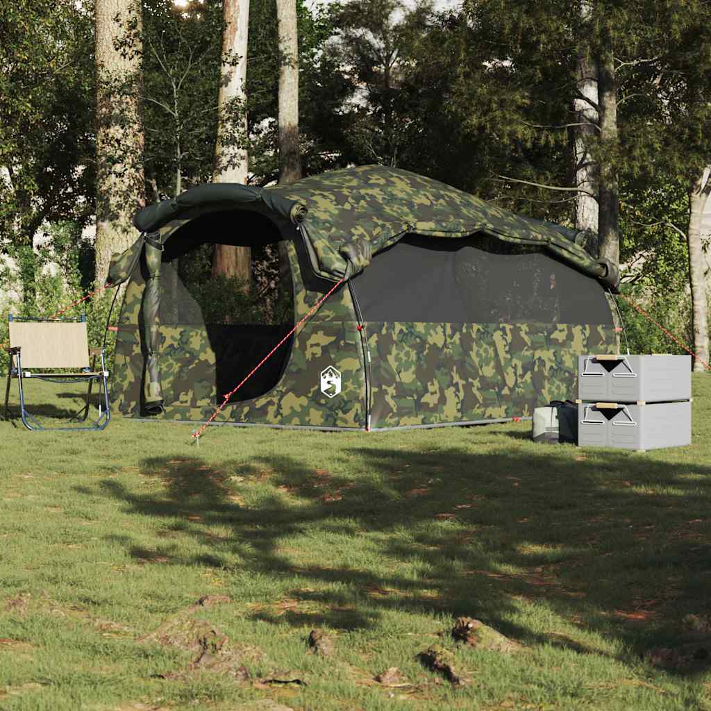 Vidaxl tunneltent 6-persoons waterdicht camouflage