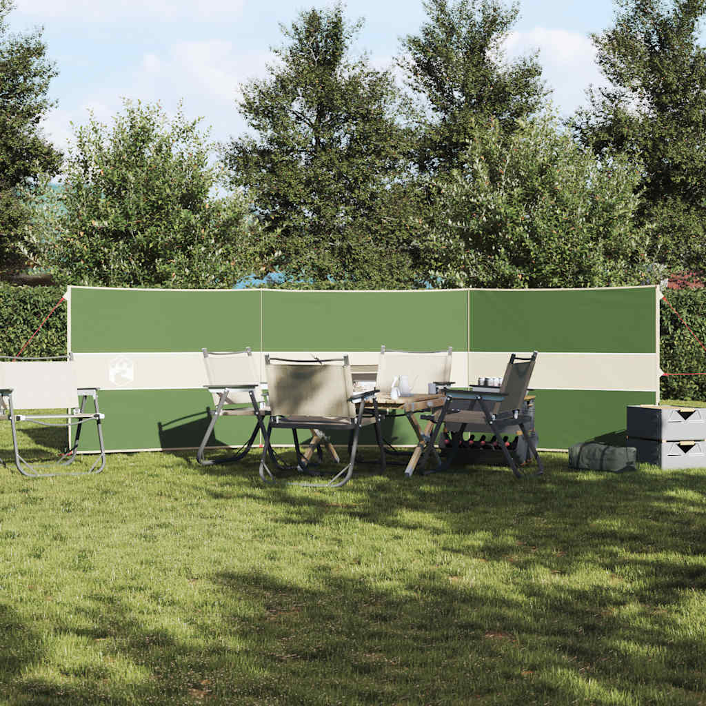 VidaXL parabrisas camping impermeable 490x123 cm verde