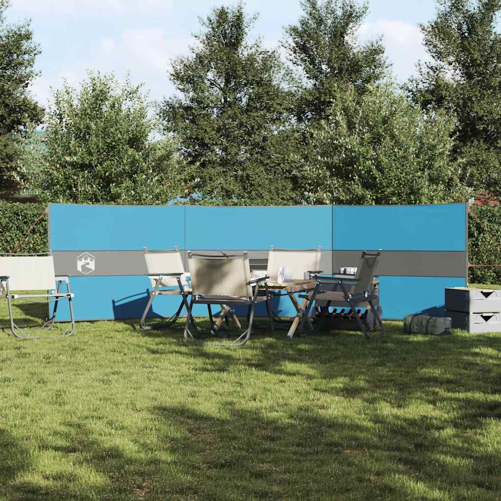 VidaXL parabrisas camping impermeable 490x123 cm azul