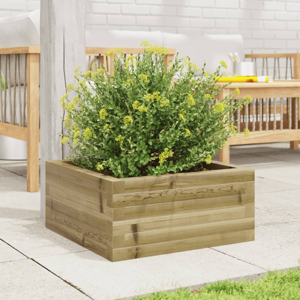 Vidaxl Planning Box 50x50x23 cm Pine impregnado