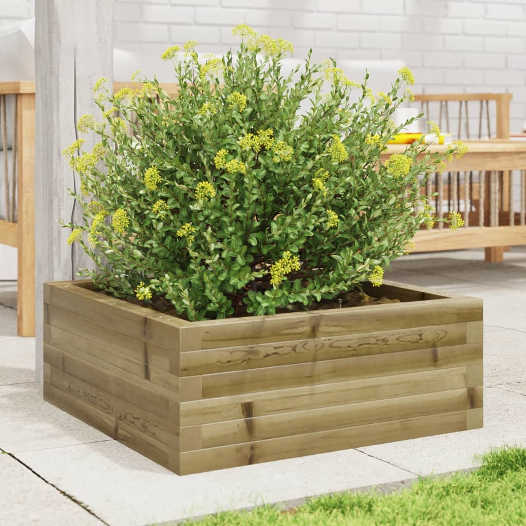 Casella di pianificazione Vidaxl 60x60x23 cm Pine impregnato