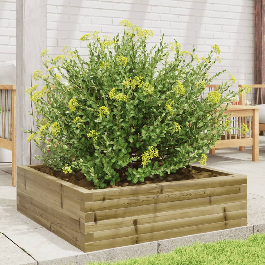 Casella di pianificazione Vidaxl 80x80x23 cm Pine impregnato