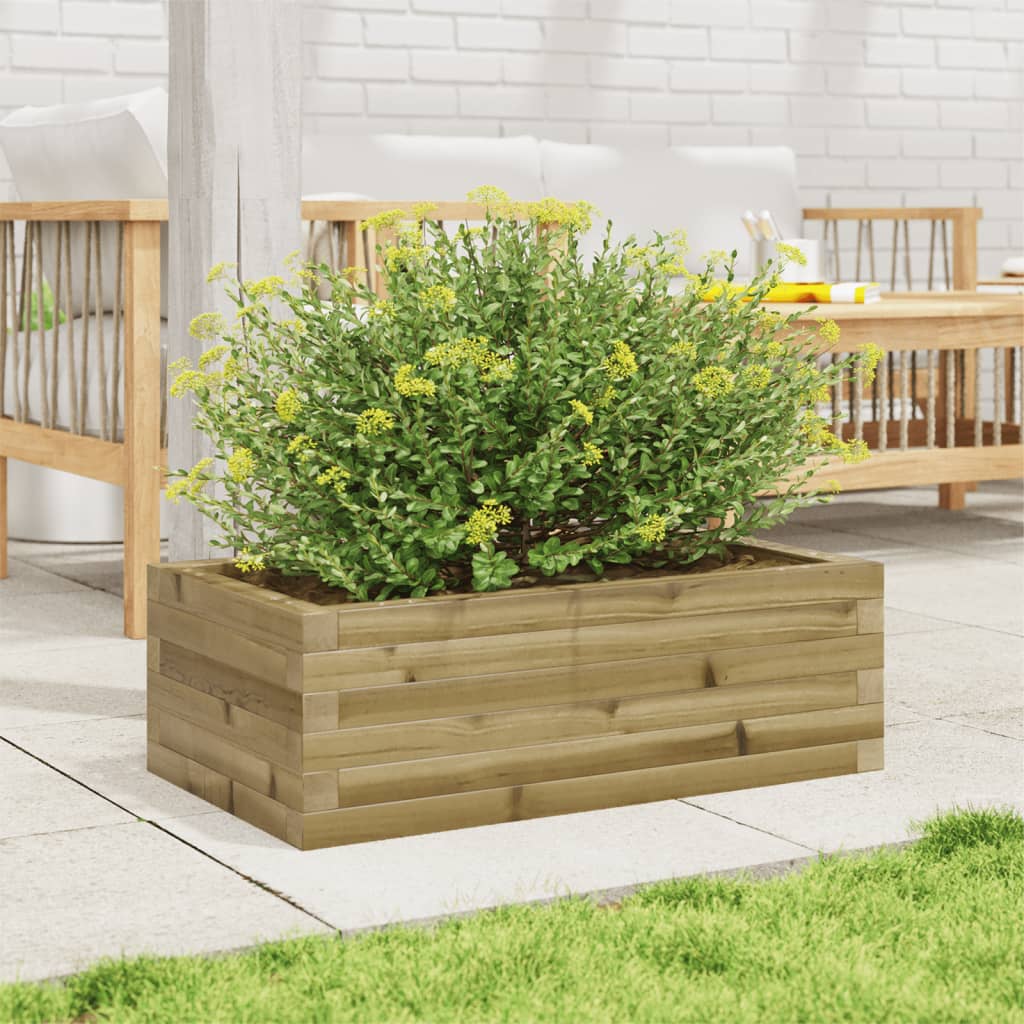 Casella di pianificazione Vidaxl 70x40x23 cm Pine impregnato