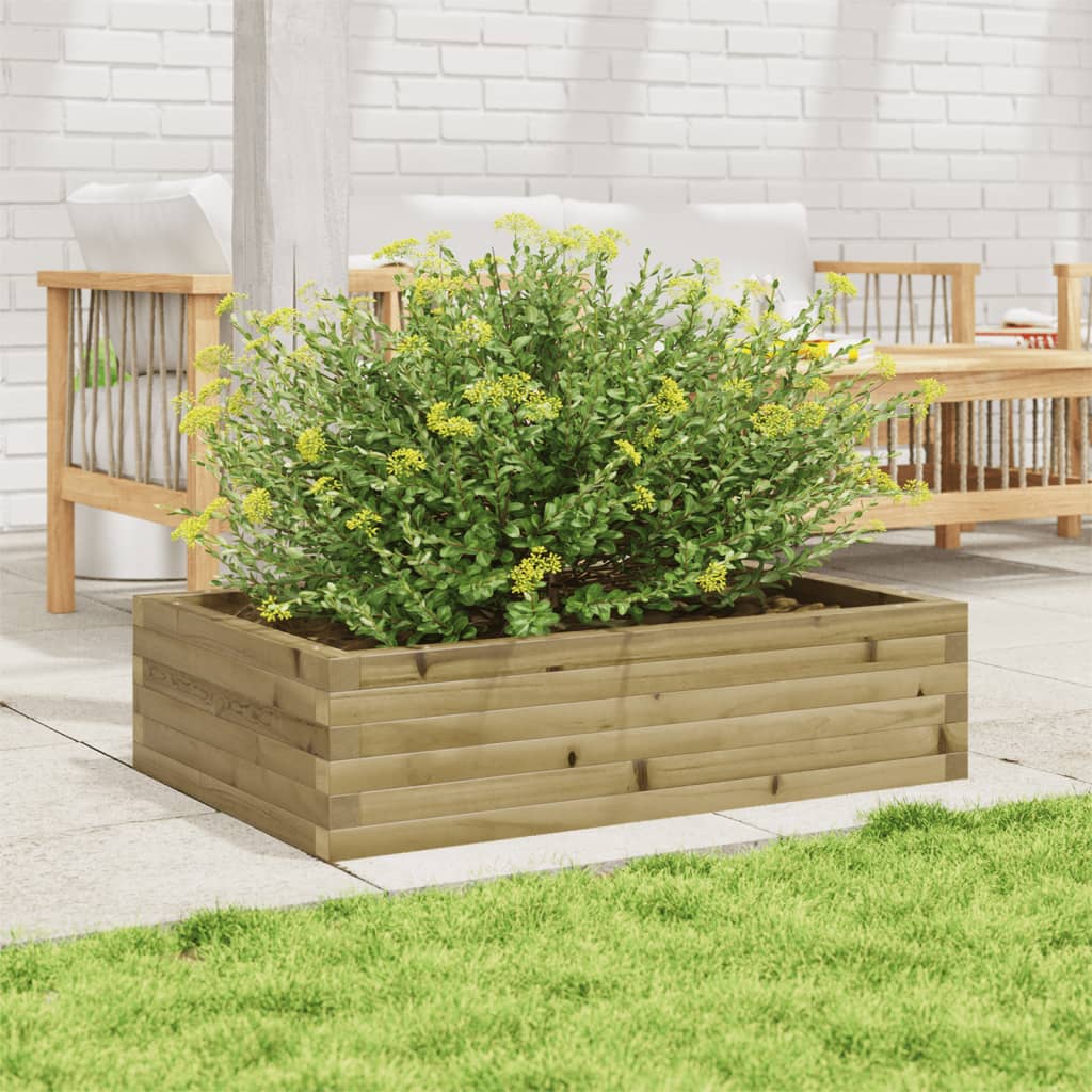 Casella di pianificazione di Vidaxl 90x60x23 cm Pine impregnato