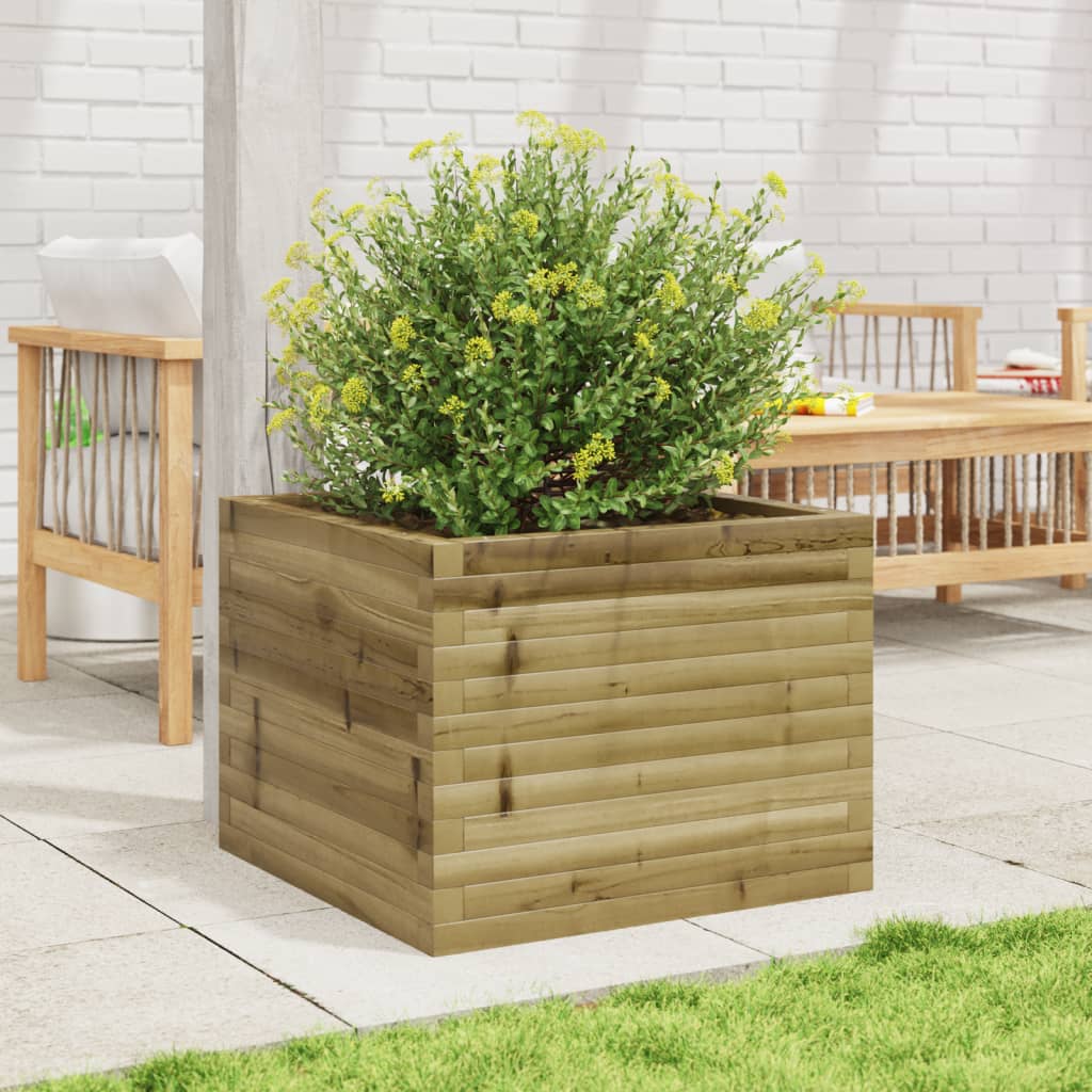 Casella di pianificazione di Vidaxl 60x60x45.5 cm Pine impregnato