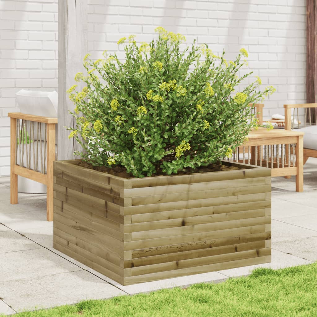 Casella di pianificazione di Vidaxl 80x80x45.5 cm Pine impregnato