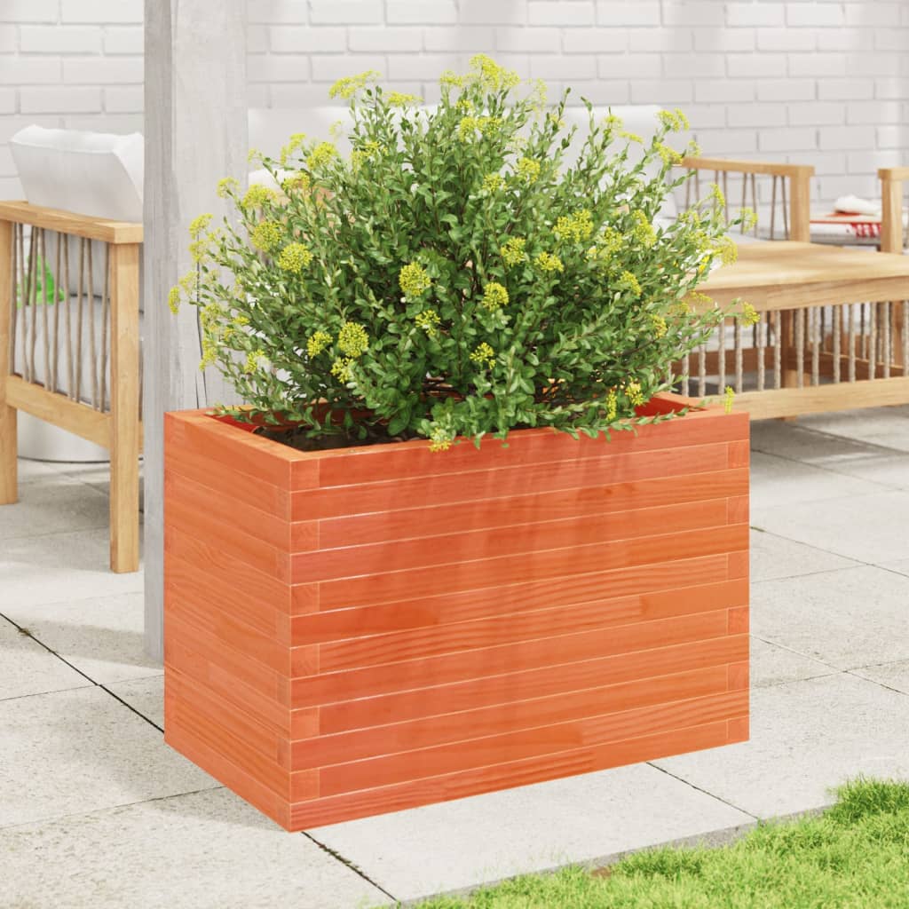 Vidaxl Planning Box 70x40x45.5 cm de pino sólido marrón