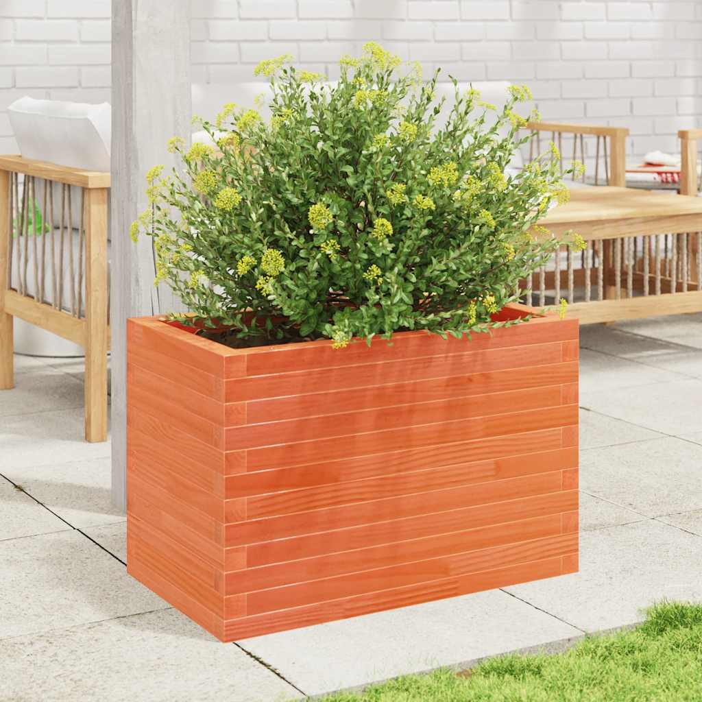 Vidaxl Planning Box 70x40x45.5 cm de pino sólido marrón