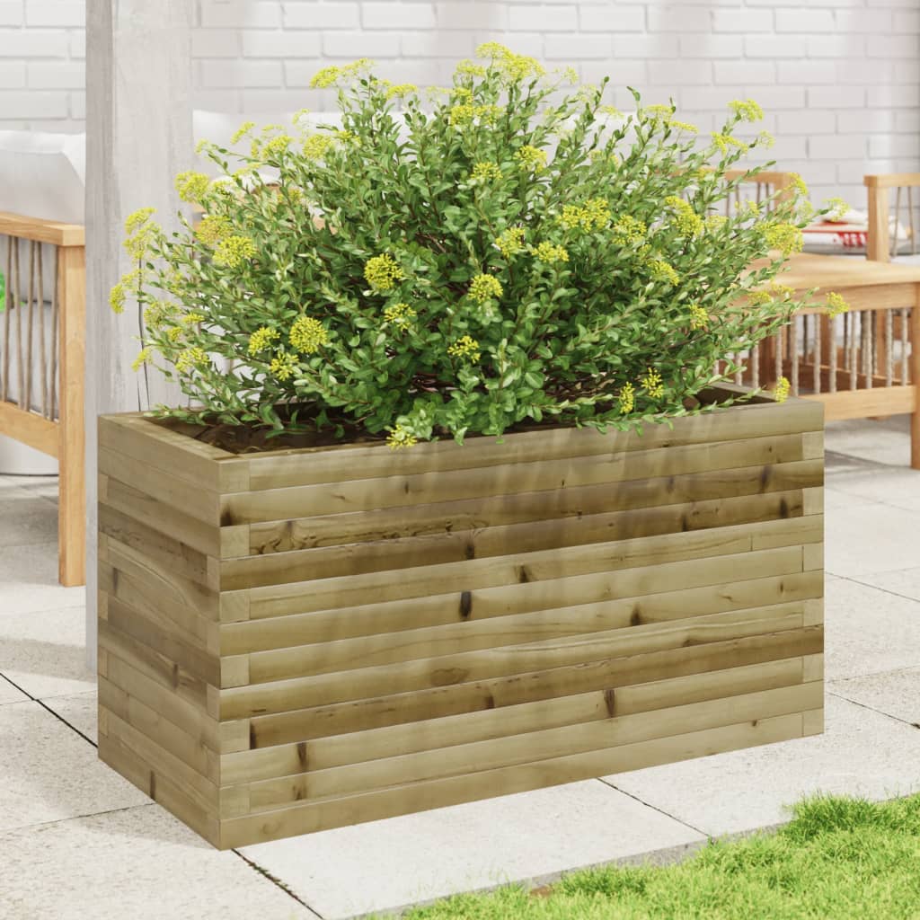 Casella di pianificazione di Vidaxl 90x40x45.5 cm Pine impregnato
