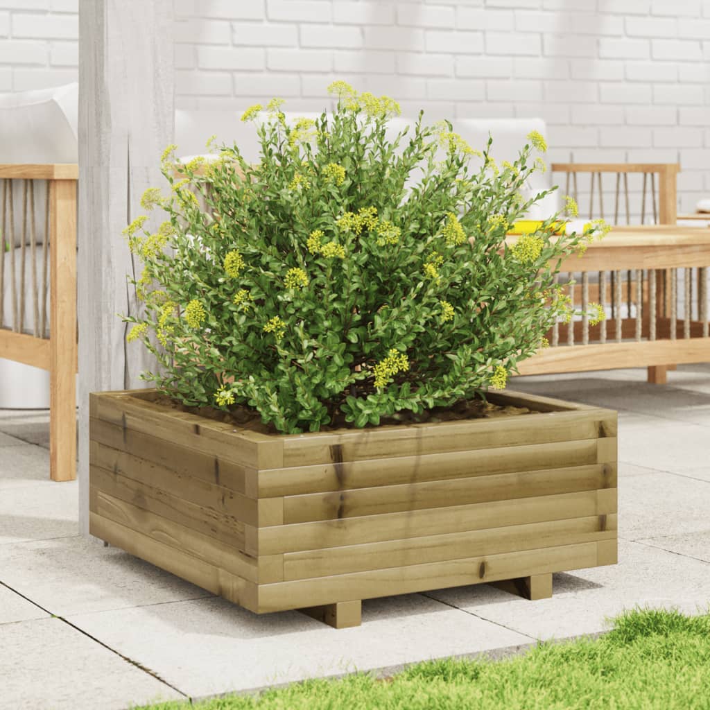 Casella di pianificazione Vidaxl 60x60x26.5 cm Pine impregnato