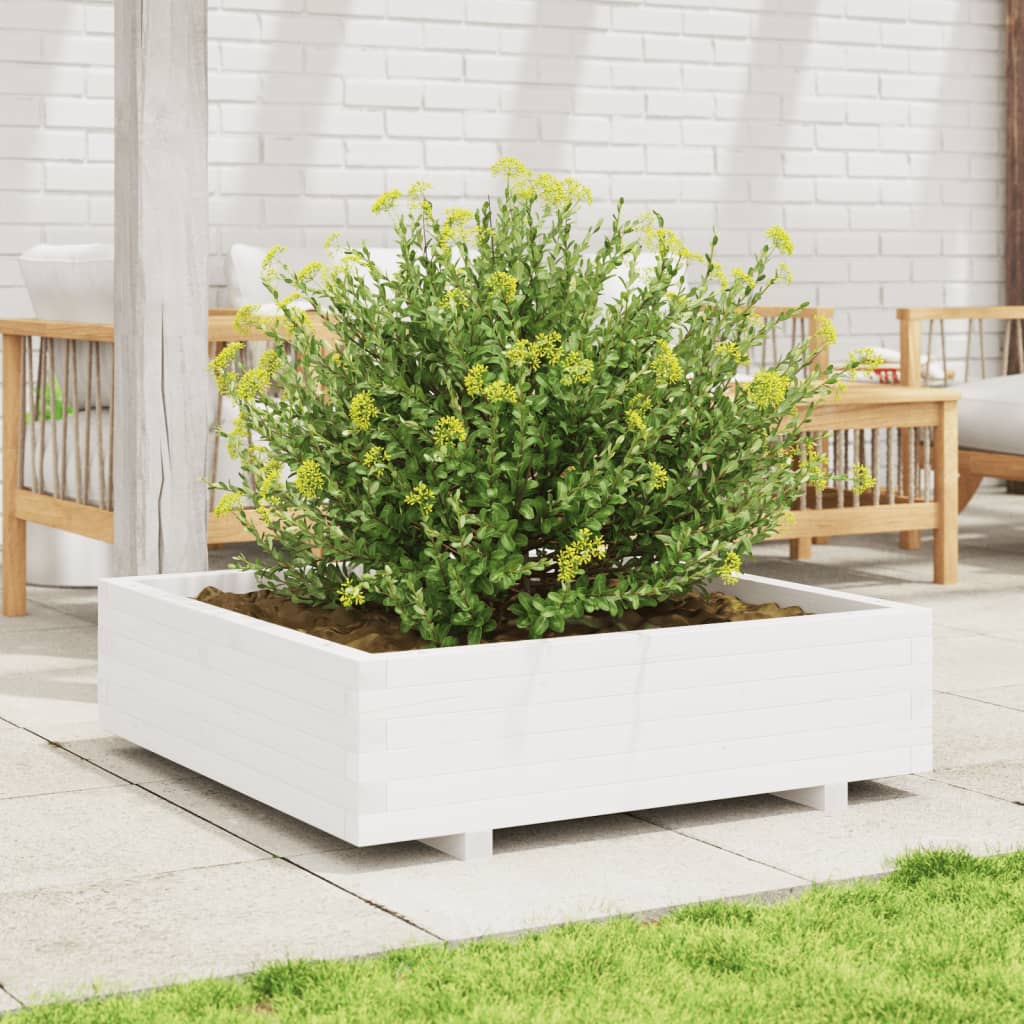 Casella di pianificazione Vidaxl 90x90x26.5 cm Pino di pino solido