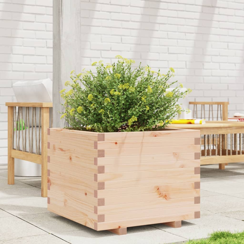 Jardinera vidaxx 60x60x49,5 cm madera maciza de pino