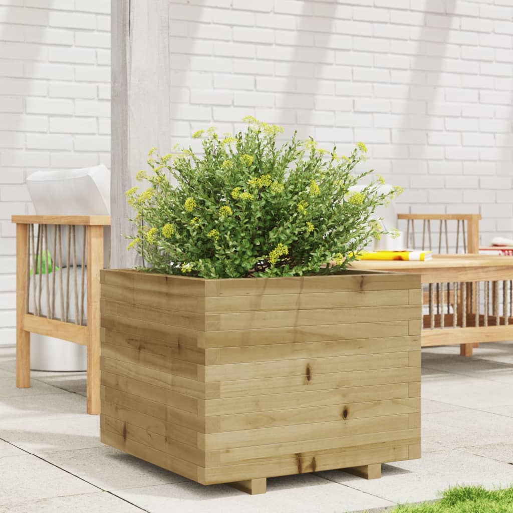 Casella di pianificazione di Vidaxl 60x60x49.5 cm Pine impregnato