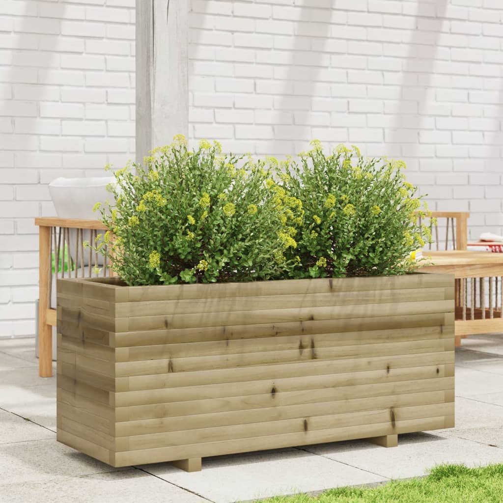 Jardinera vidaxx 110x40x49,5 cm madera de pino impregnada