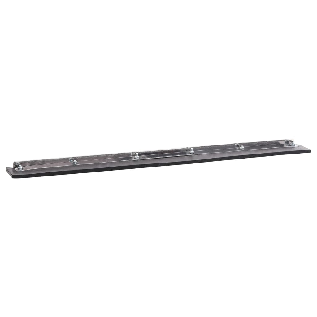 Vidaxl Pavimenti di asciugamento della testa 45.5x2x5 cm in acciaio e gomma