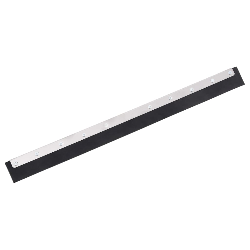 Cabezales de limpieza de piso Vidaxl 5 st 75x2x5 cm de acero y goma