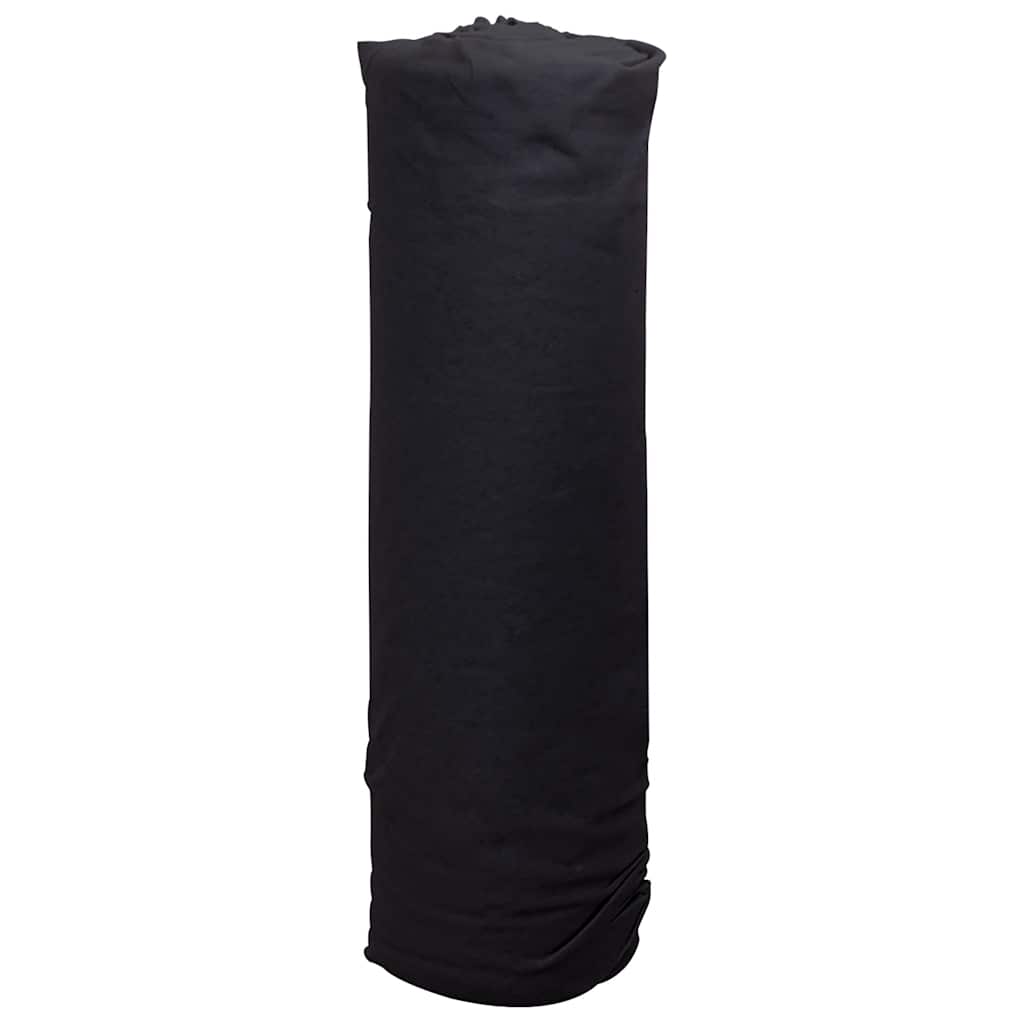 Membrana geotextil de Vidaxl 1x50 m poliéster fibra negra