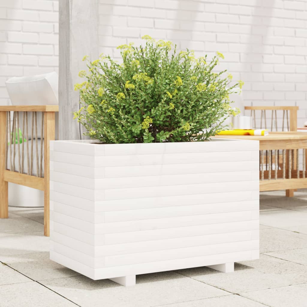 Vidaxx macetero 70x40x49,5 cm madera maciza de pino blanco