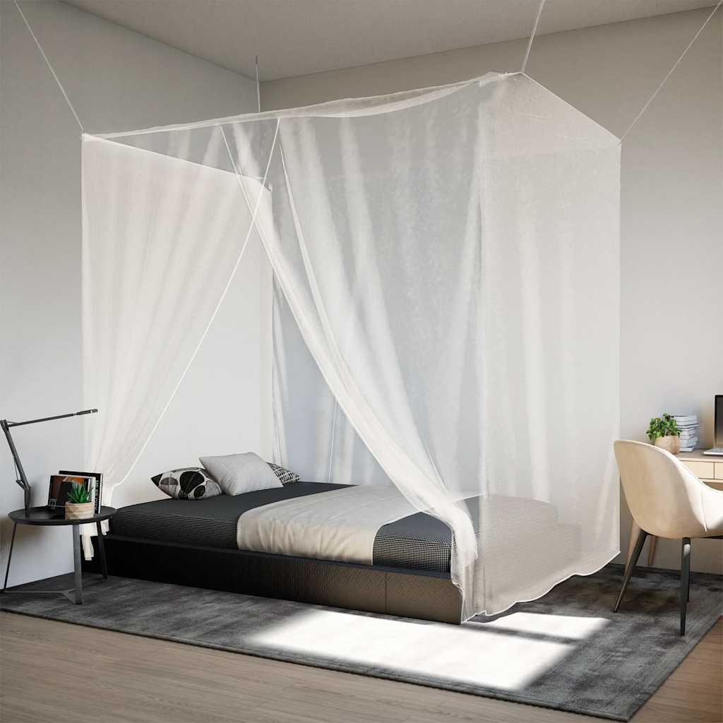 Vidaxl sospeso Mosquito Net 156 mesh 220x200x210 cm bianco