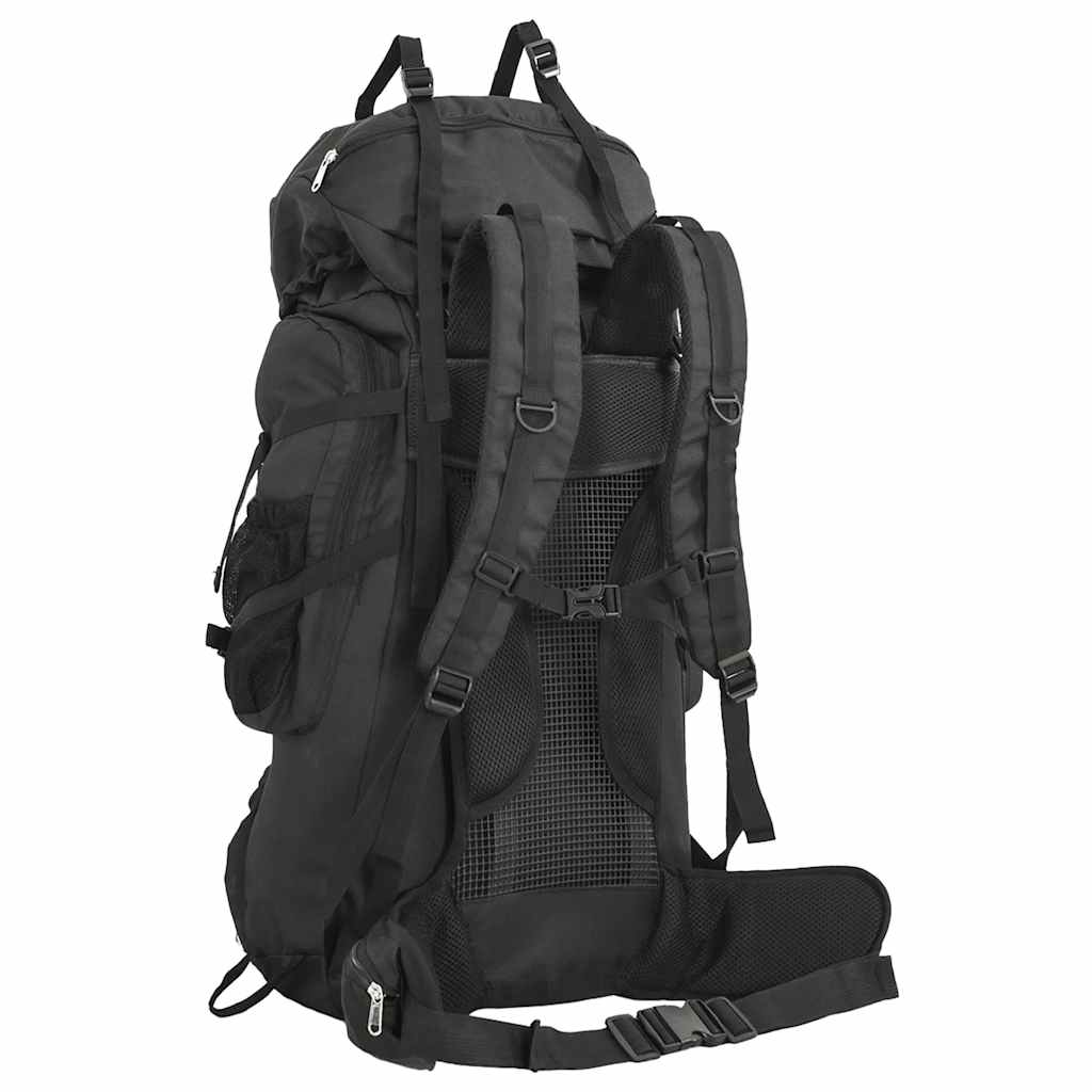 Vidaxl Walking Mackpack 60 L Oxford Fabric Negro