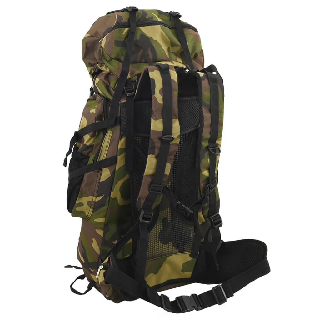 Vidaxl Walking Zackpack 60 L CAMUFFAGE Oxford Fabric Green