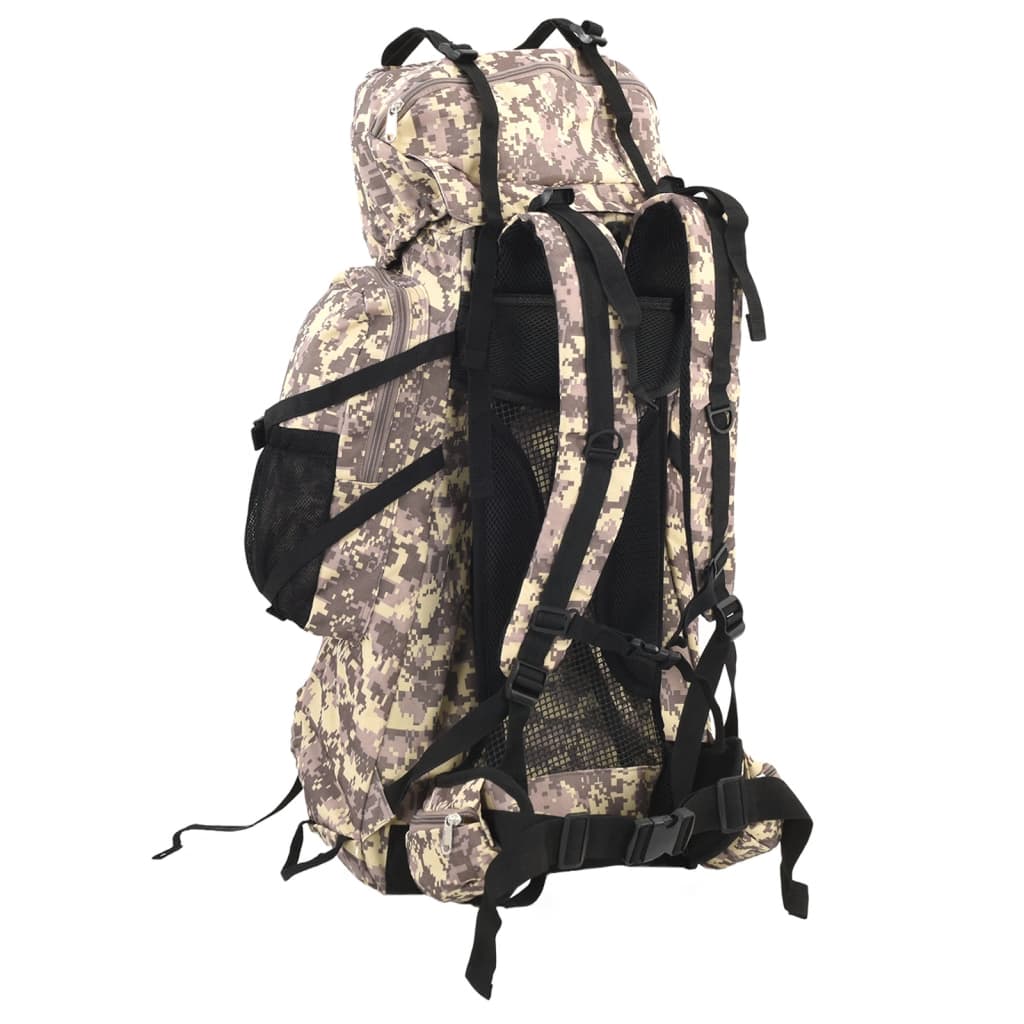 Vidaxl Walking Zackpack 60 l camuflage Oxford Fabric camelbruin