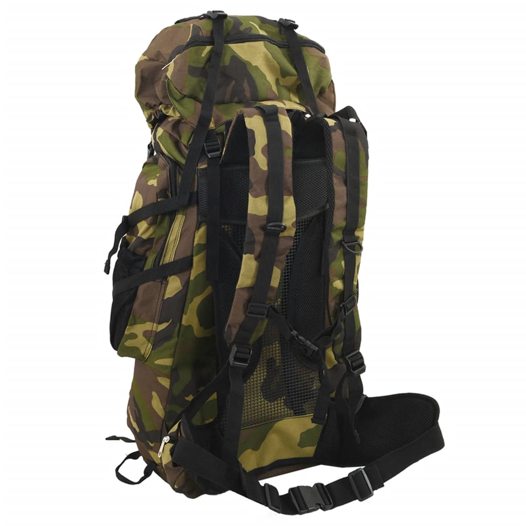 Vidaxl Walking Zackpack 80 L camuffato Oxford Fabric Green
