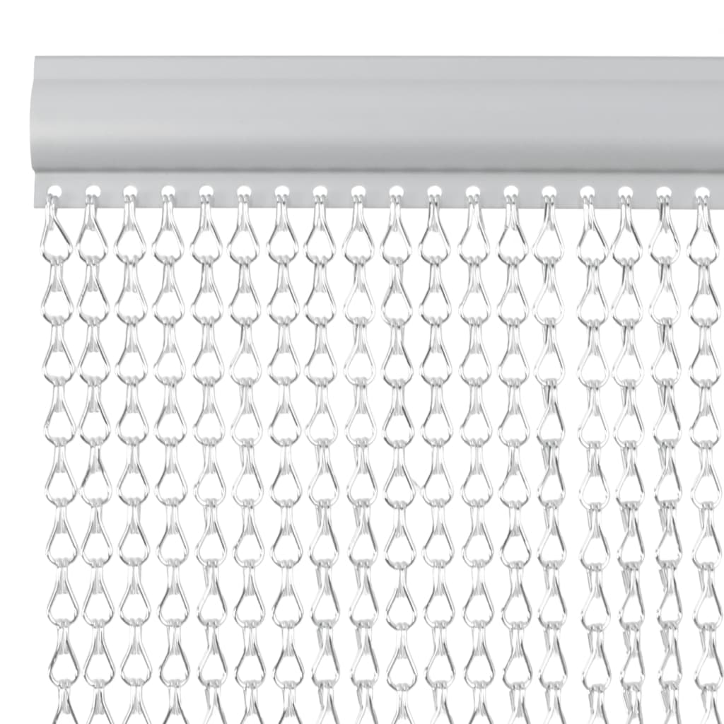 Catene di tenda a mosca vidaxl 90x200 cm in alluminio