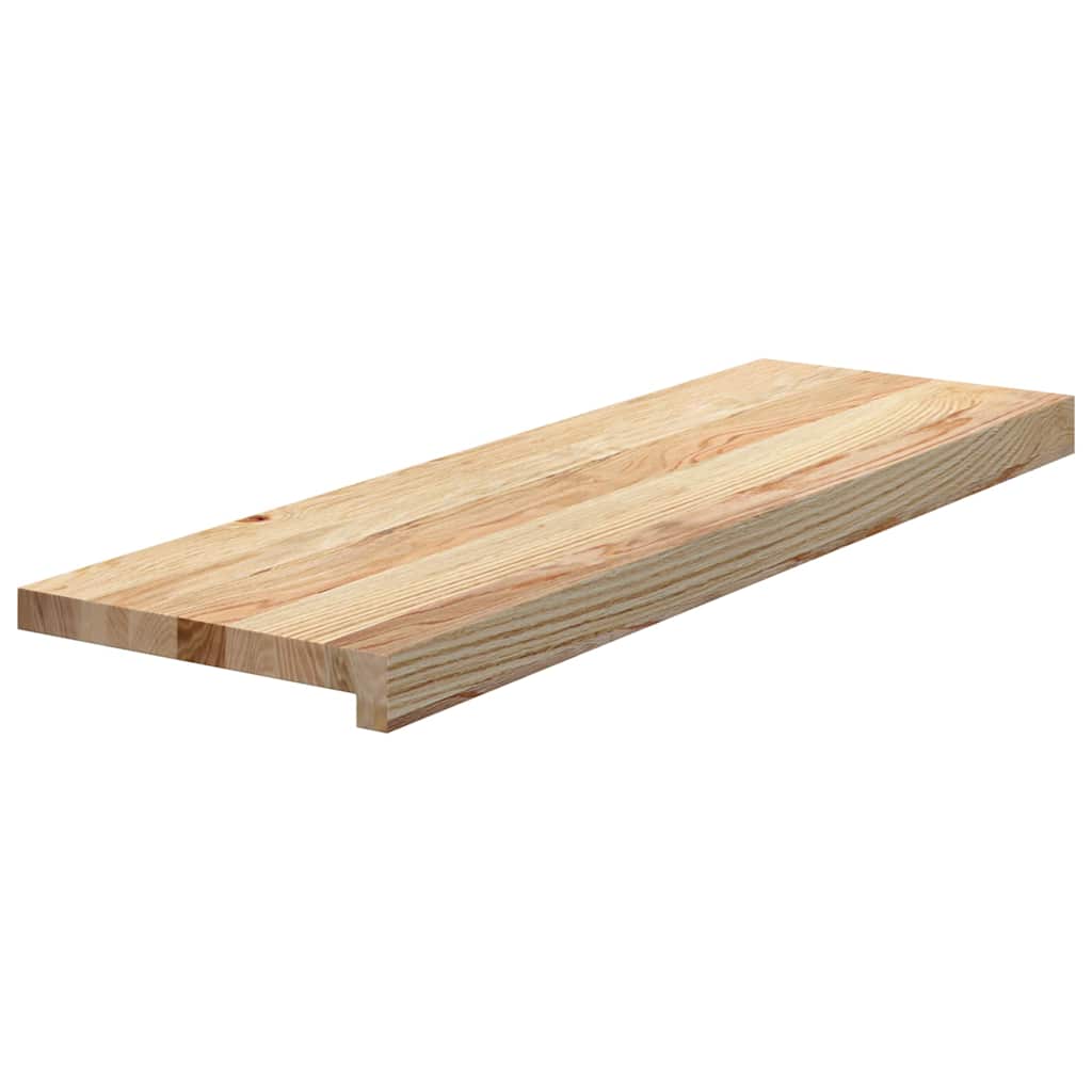Vidaxl traptreden 4 st 80x25x2 cm onbehandeld massief eikenhout