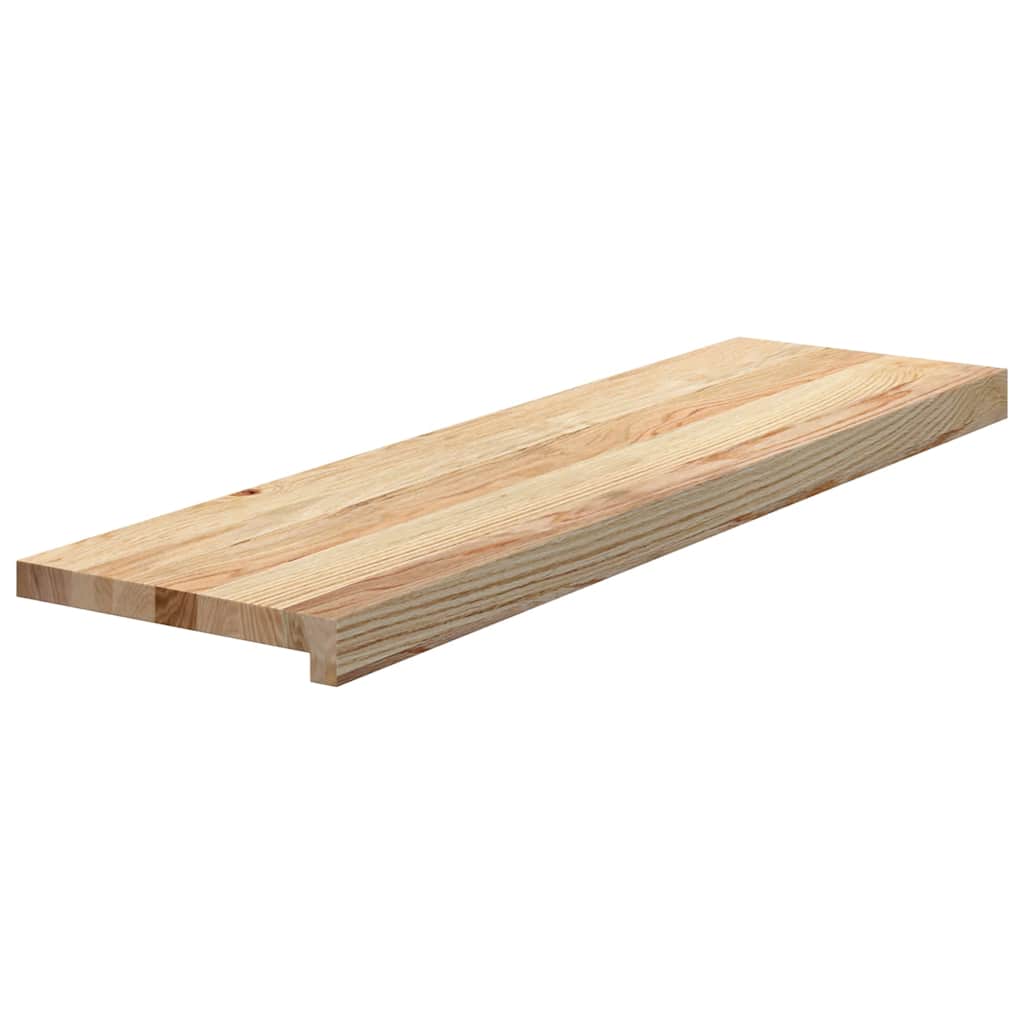 Vidaxl traptreden 4 st 90x30x2 cm onbehandeld massief eikenhout