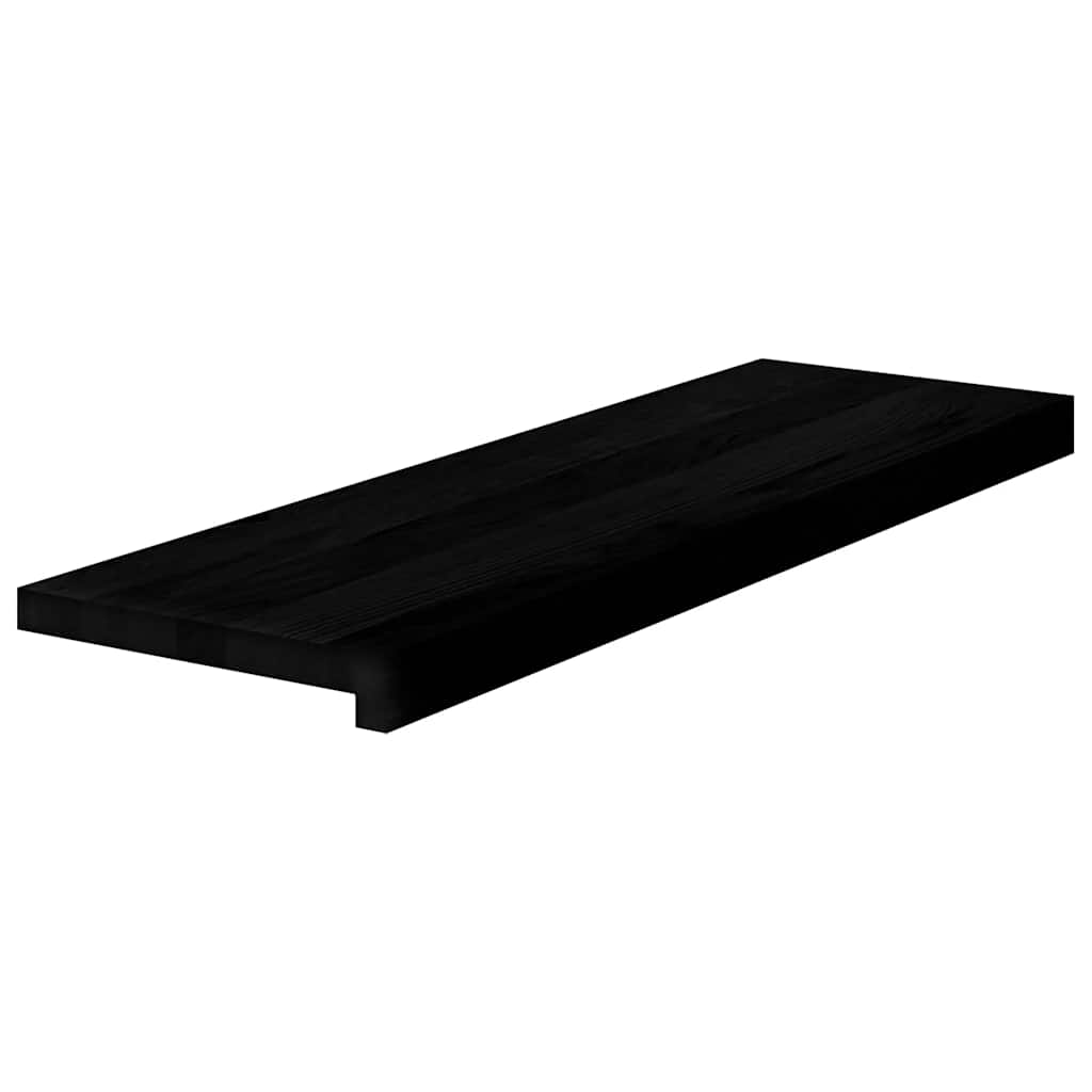Vidaxl traptreden 4 st 80x25x2 cm massief eikenhout donkerbruin