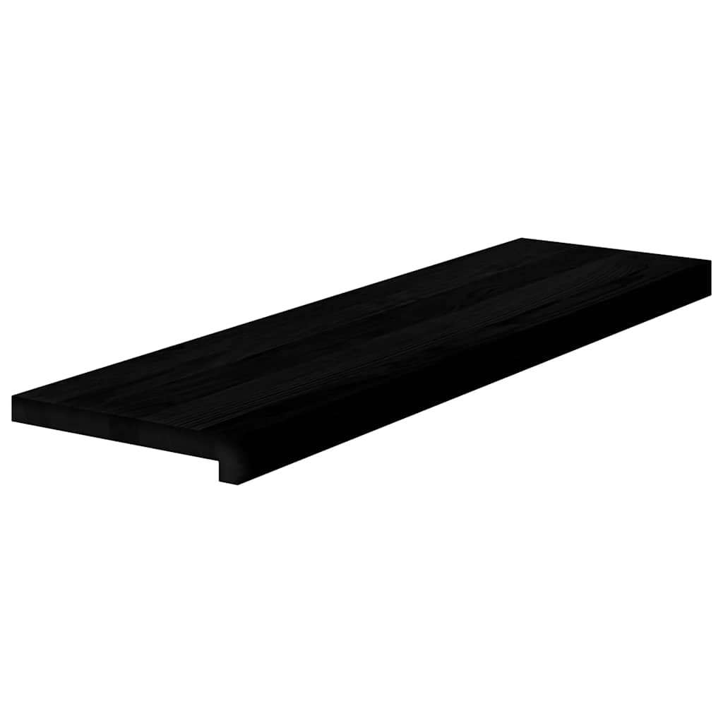 Vidaxl traptreden 4 st 90x25x2 cm massief eikenhout donkerbruin