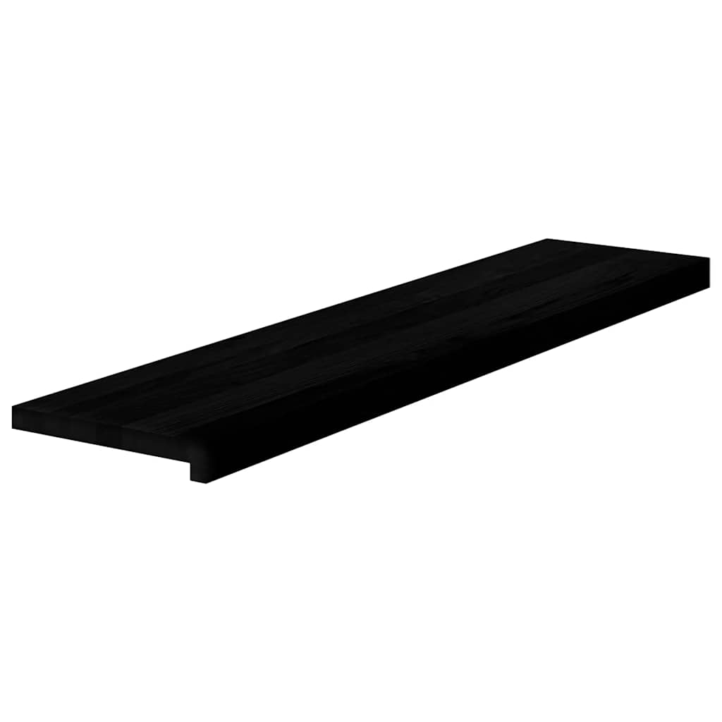 Vidaxl traptreden 4 st 110x25x2 cm massief eikenhout donkerbruin