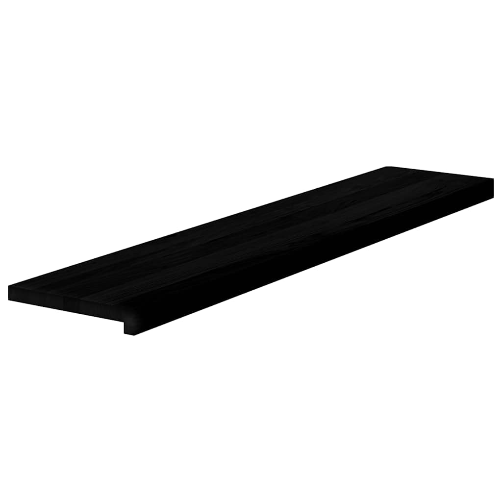 Vidaxl traptreden 4 st 120x25x2 cm massief eikenhout donkerbruin