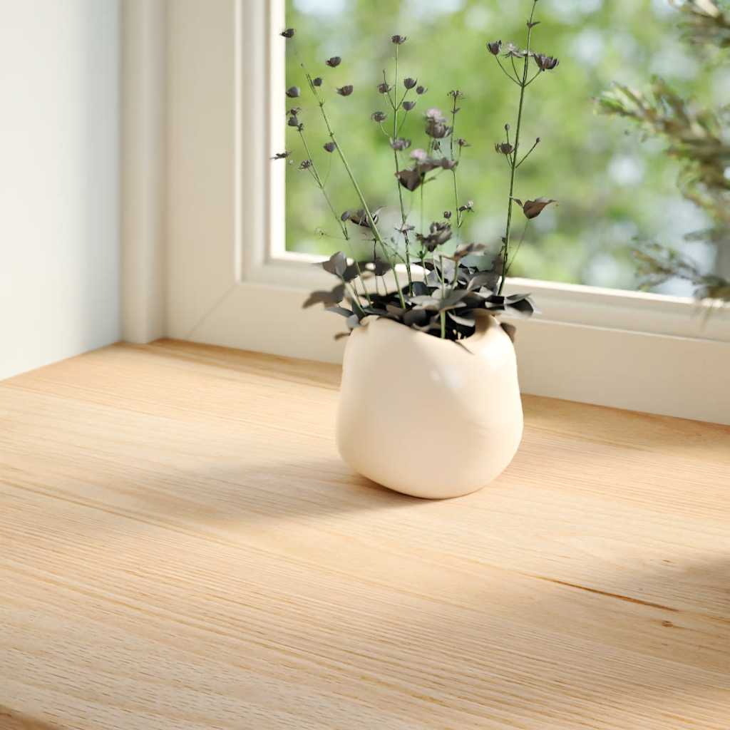 Vidaxl vensterbanken 2 st onbehandeld 110x20x2 cm massief eikenhout