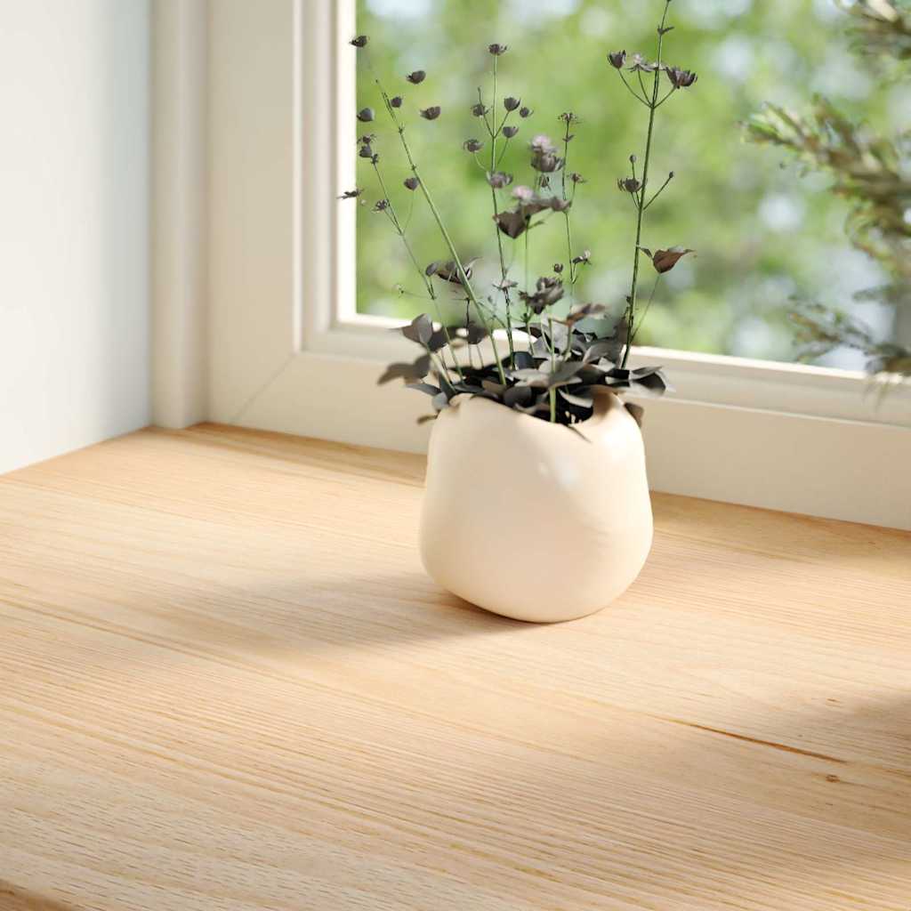 Vidaxl vensterbanken 2 st onbehandeld 140x25x2 cm massief eikenhout