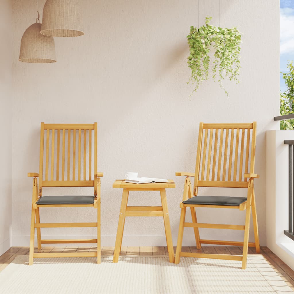 Cojines de asiento de jardín Vidaxl 6 PCS cuadrado 45x45x2 cm antracita